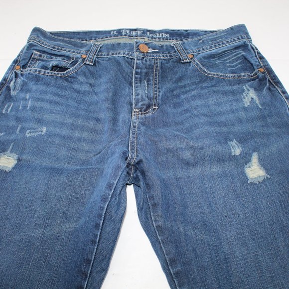 B. Tuff Distressed 5-Pocket Men's 32 x 34 Dark Was - Picture 5 of 14